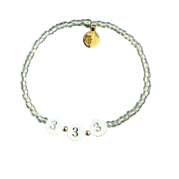 LUXE ANGEL NUMBER BRACELET - 333