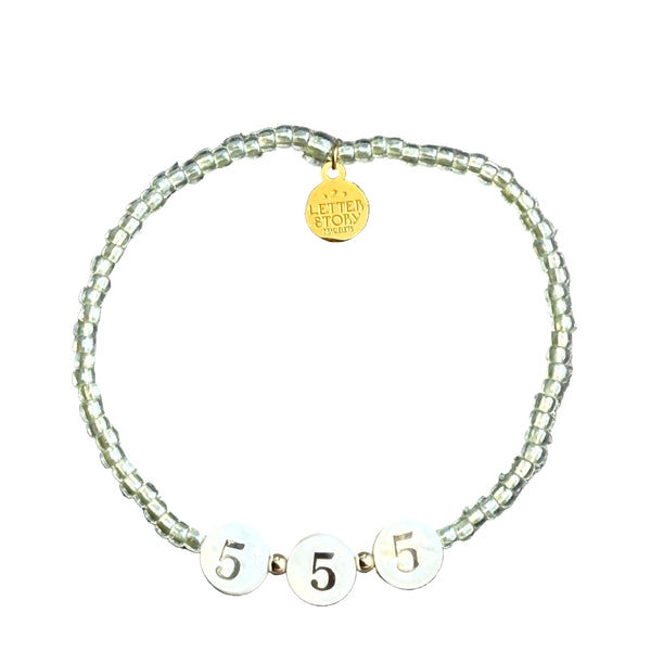 LUXE ANGEL NUMBER BRACELET - 555