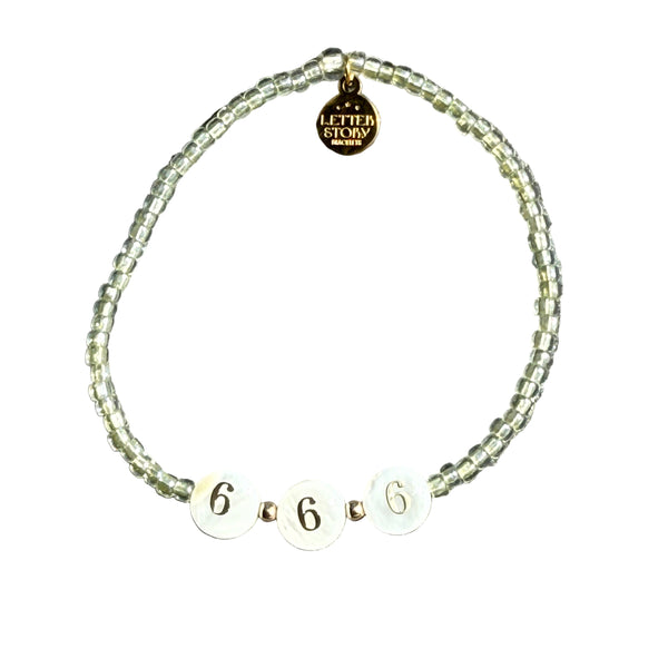 LUXE ANGEL NUMBER BRACELET - 666