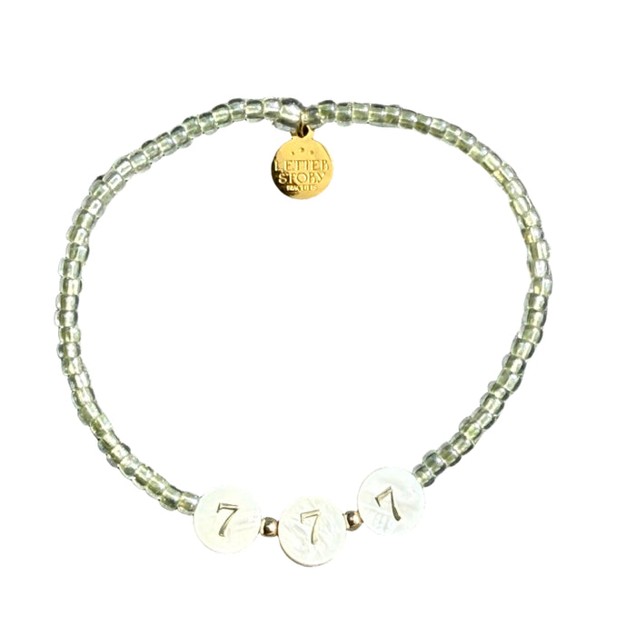 LUXE ANGEL NUMBER BRACELET - 777