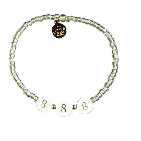 LUXE ANGEL NUMBER BRACELET - 888