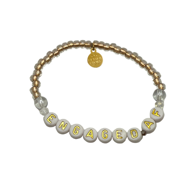 ENGAGED AF – GLASS BEADED BRACELET