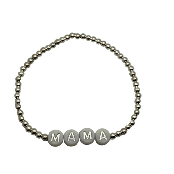 STERLING SILVER MAMA BRACELET