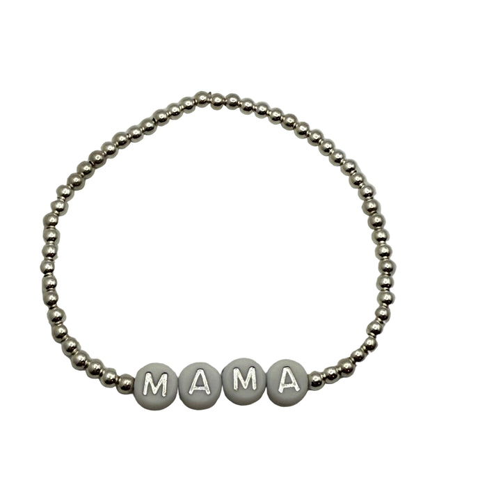STERLING SILVER MAMA BRACELET