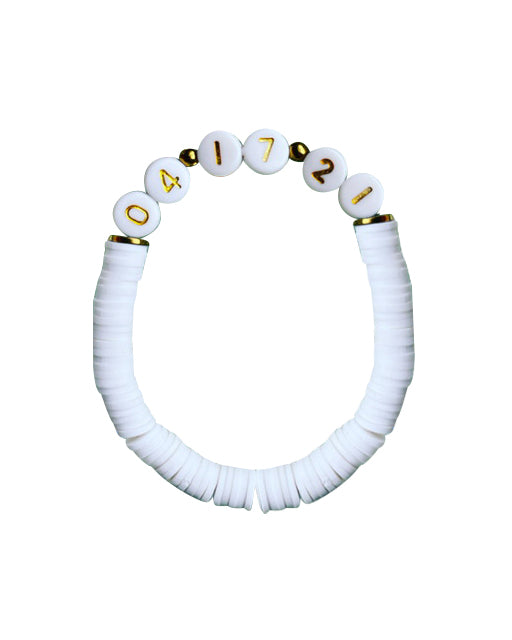 Classic Date Bead Heishi Bracelet