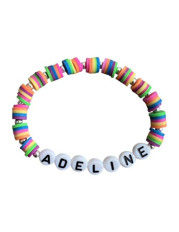 14K GOLD FILLED BEAD MULTI HEISHI NAME BRACELET