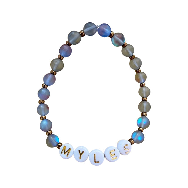 Personalized Moonstone Bracelet