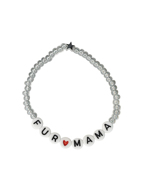 FUR MAMA LETTER BEAD BRACELET